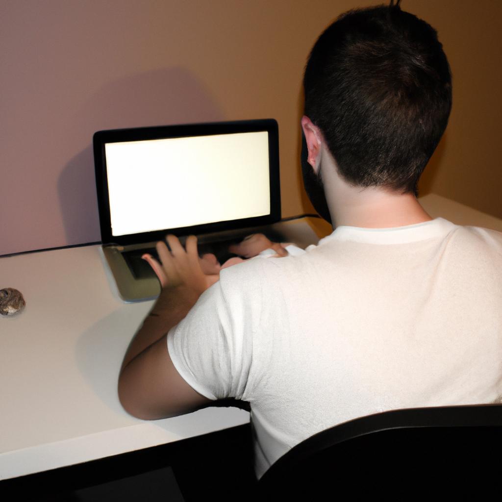 Person working on multiple tasks